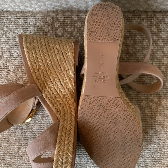 Stuart Weitzman neutral suade espadrilles - Picture 4 of 5